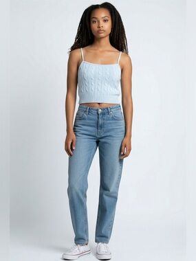 Brandy Melville Light Blue Knit Camisole